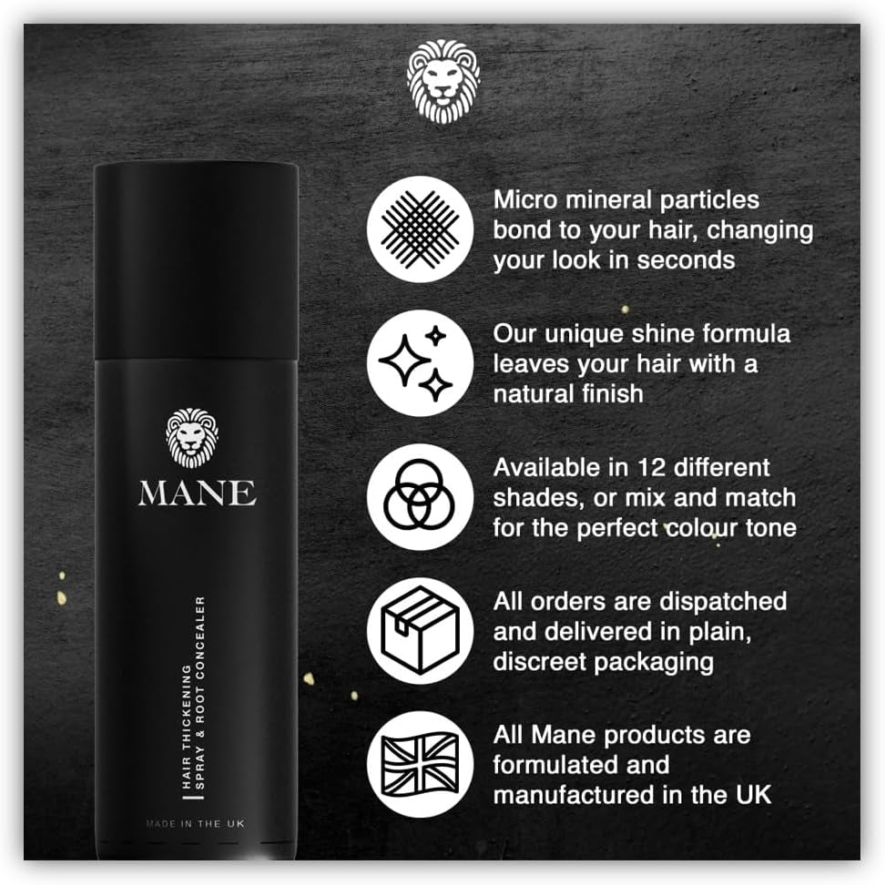 Hair Thickening Spray (Auburn) X 6 - Only £99.75 - Direct from the Manufacturer. Also an Instant Root Concealer