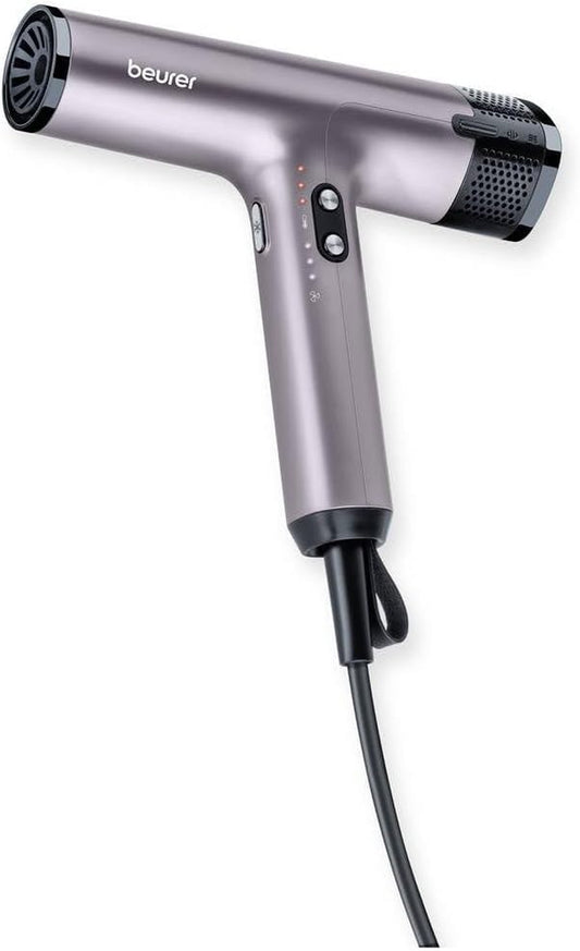HC 100 Hair Dryer Excellence, Hair Dryer with Digital Motor, Extremely Powerful and Ultra Light Weight, 4 Temperature & Blow Settings for Fast and Gentle Drying, Styling Nozzle & Diffuser
