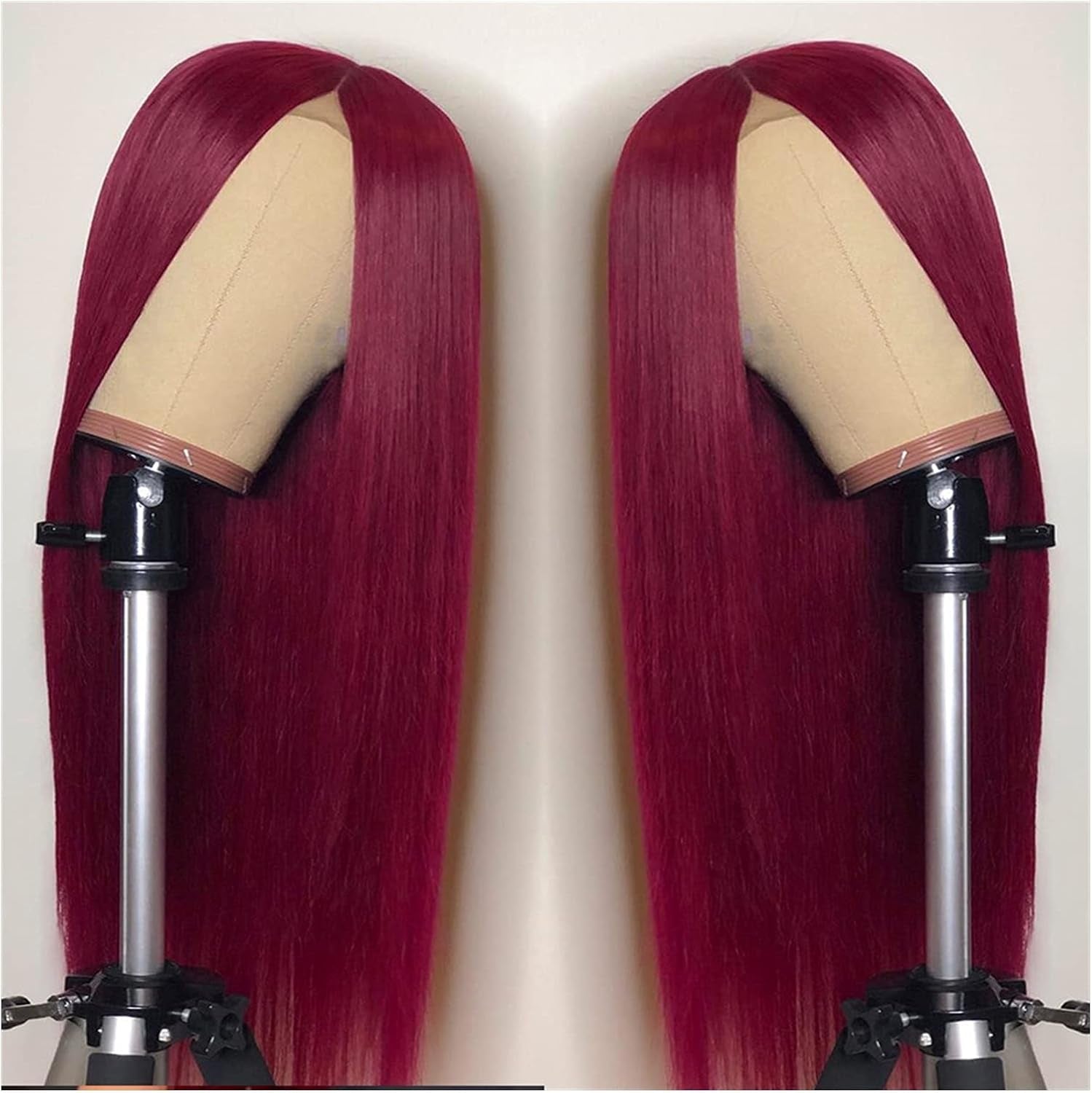 Natural Hairpieces 18-26Inch Wine Red Long Lace Front Wig Silky Straight 99J Syntheitc Wig for Women Wigs for Part Daily Headband Wig Hair Extensions