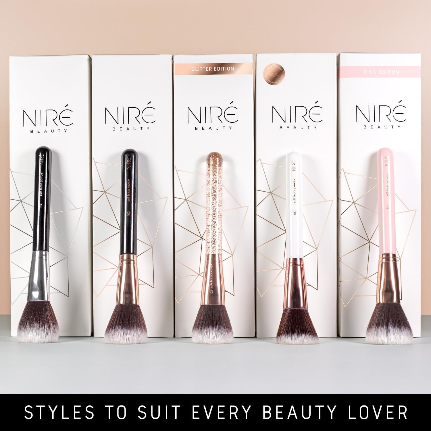 Beauty Professional Makeup Brushes - 15-Piece Award Winning Vegan Makeup Brush Set with Case, Blending Sponge, Brush Cleaner, Guide, Gift Box