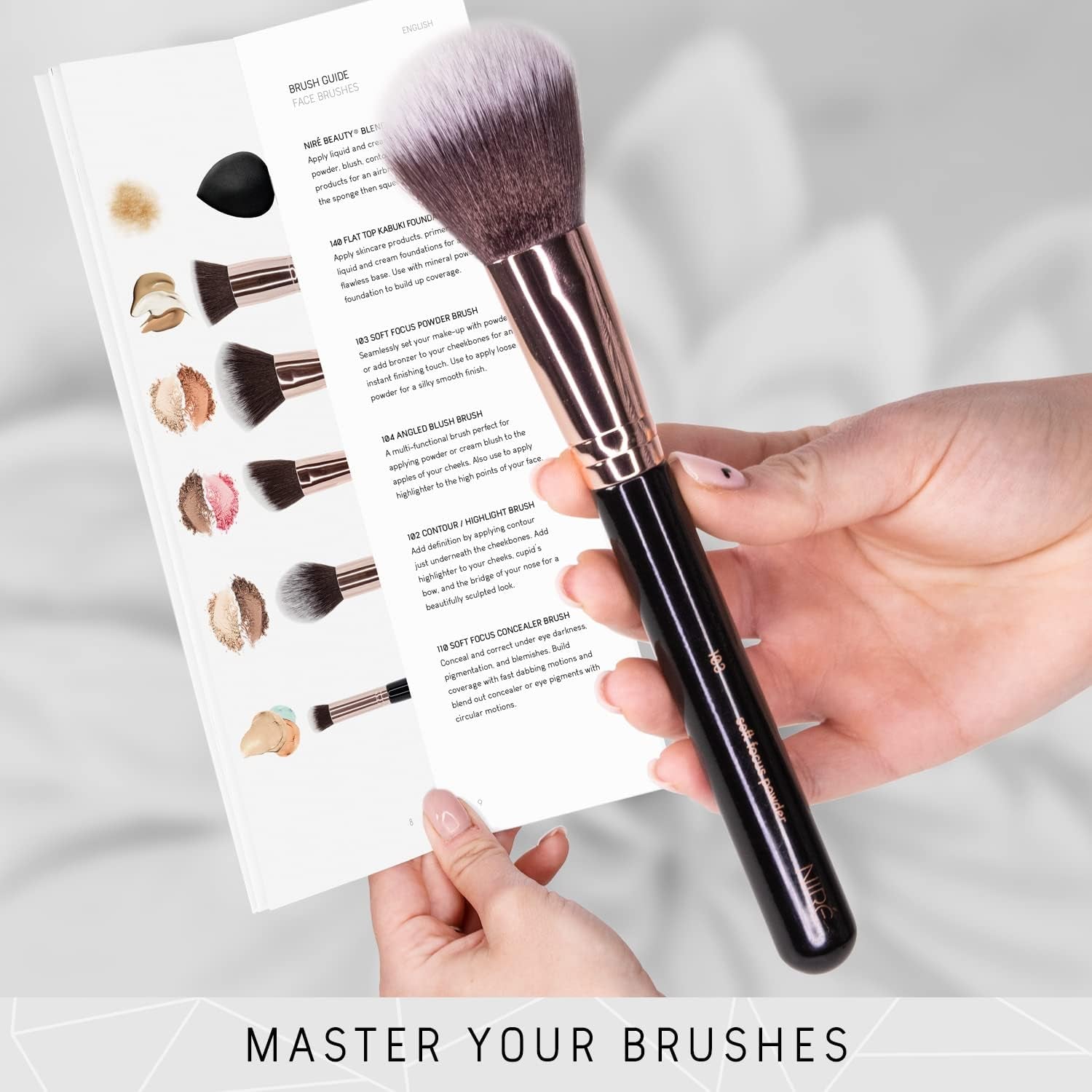 Beauty Professional Makeup Brushes - 15-Piece Award Winning Vegan Makeup Brush Set with Case, Blending Sponge, Brush Cleaner, Guide, Gift Box